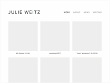 Tablet Screenshot of julieweitz.com